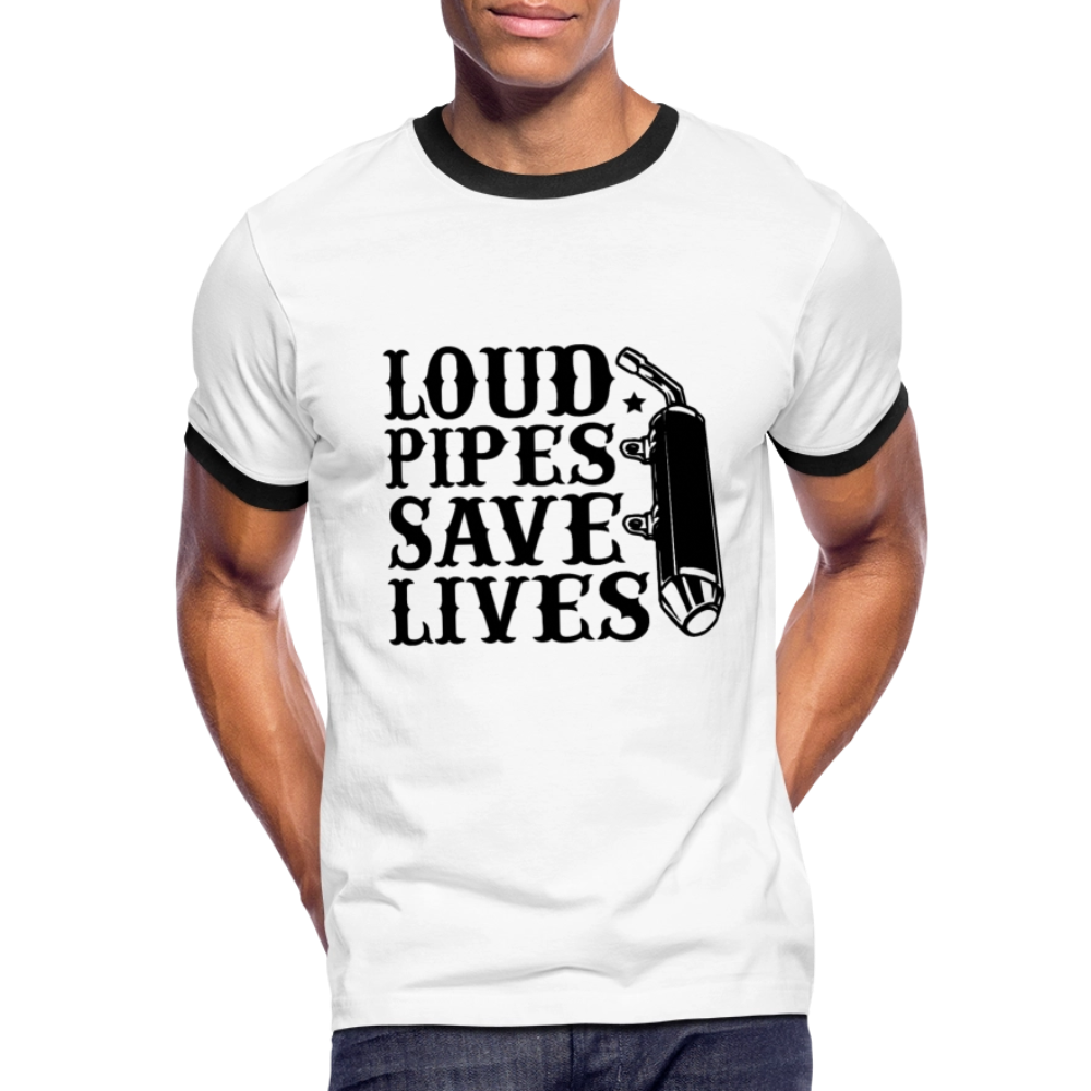 Men's Ringer T-Shirt - white/black