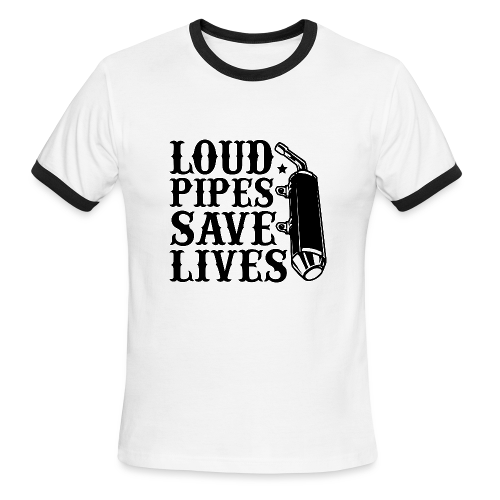 Men's Ringer T-Shirt - white/black