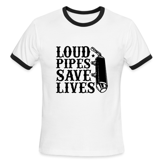 Men's Ringer T-Shirt - white/black