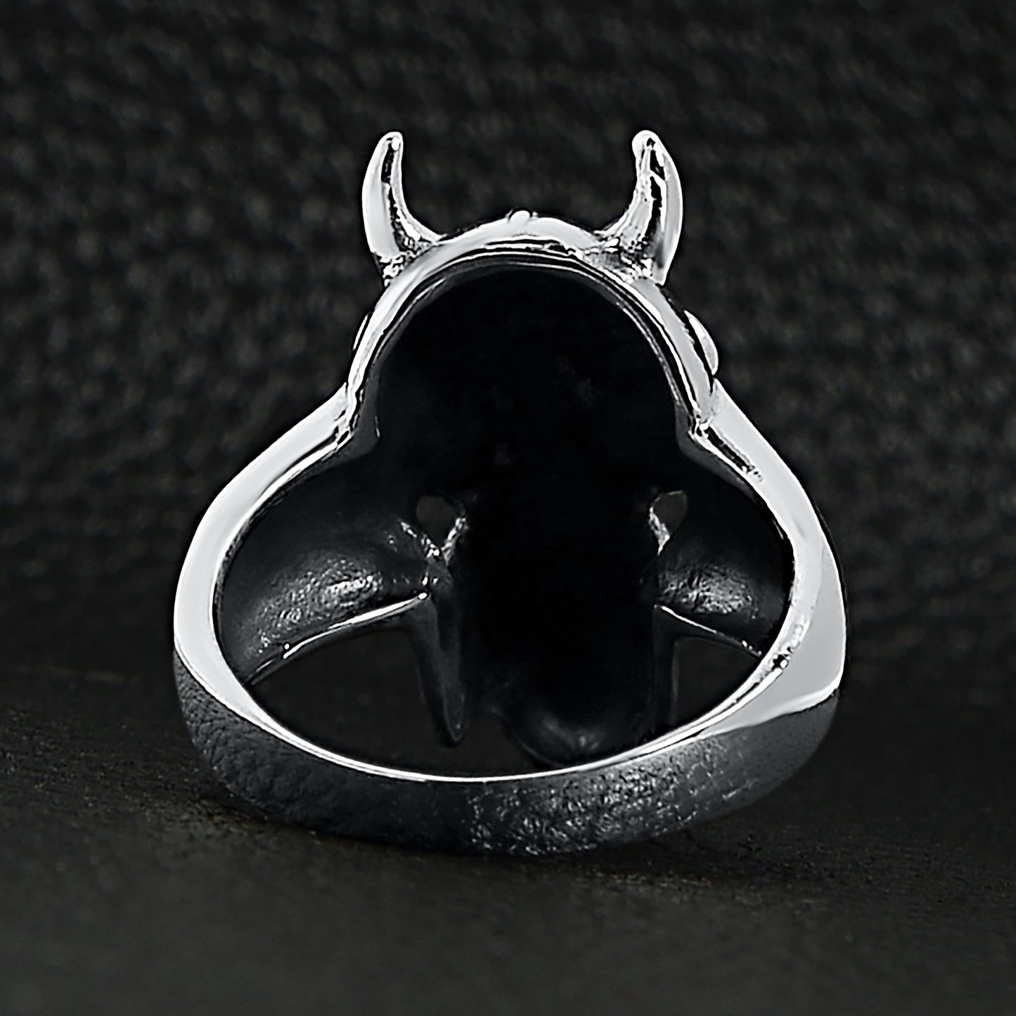 Sterling Silver Devil Skull Ring