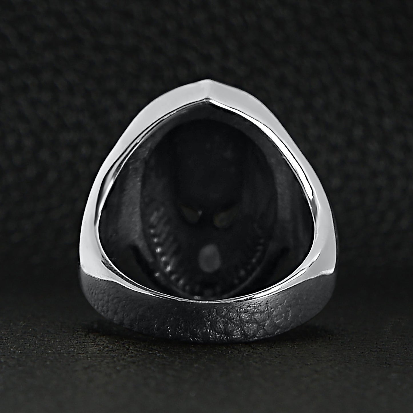 Sterling Silver Alien Skull Ring