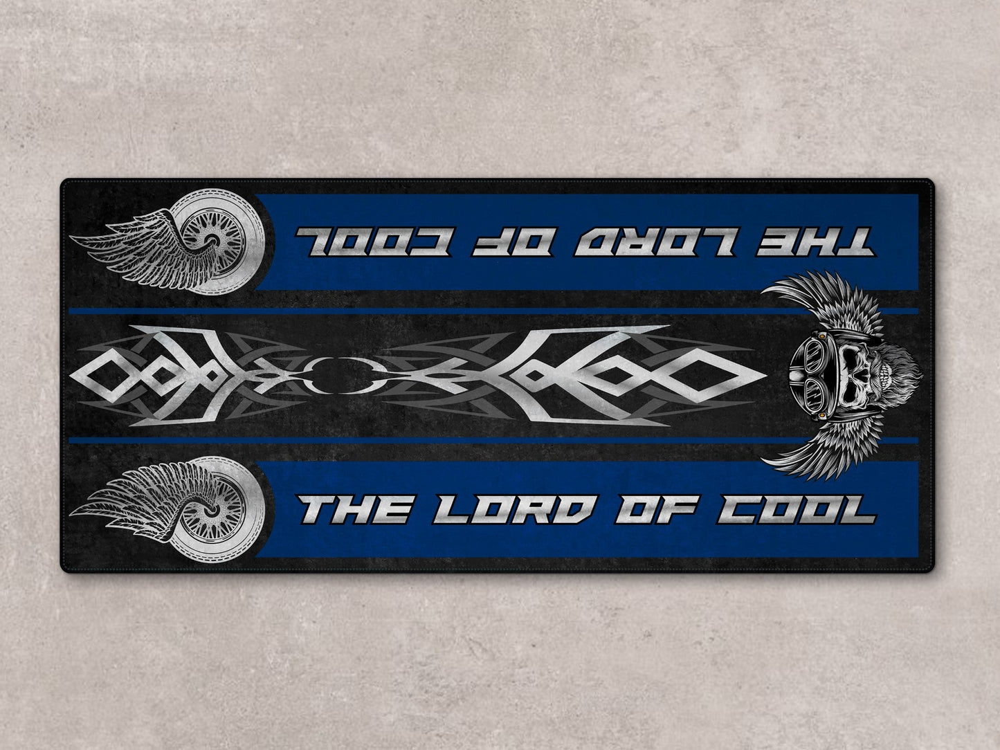 Motorcycle Mat For Cruiser Motorcycle "The Lord of Cool" - MM7308