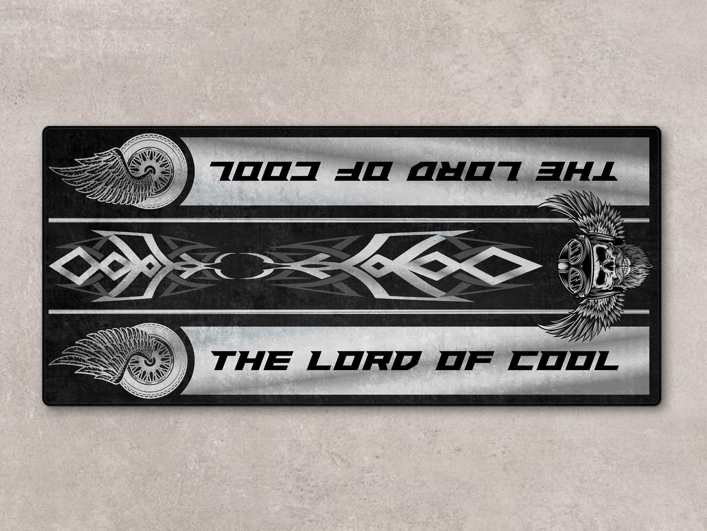 Motorcycle Mat For Cruiser Motorcycle "The Lord of Cool" - MM7308