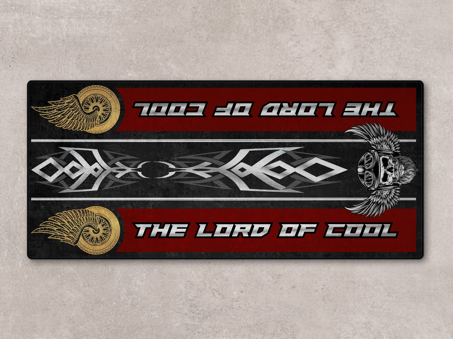 Motorcycle Mat For Cruiser Motorcycle "The Lord of Cool" - MM7308