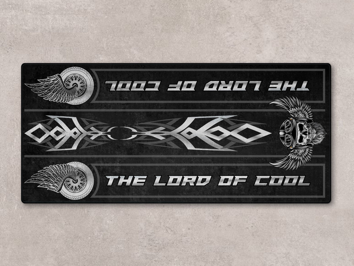 Motorcycle Mat For Cruiser Motorcycle "The Lord of Cool" - MM7308