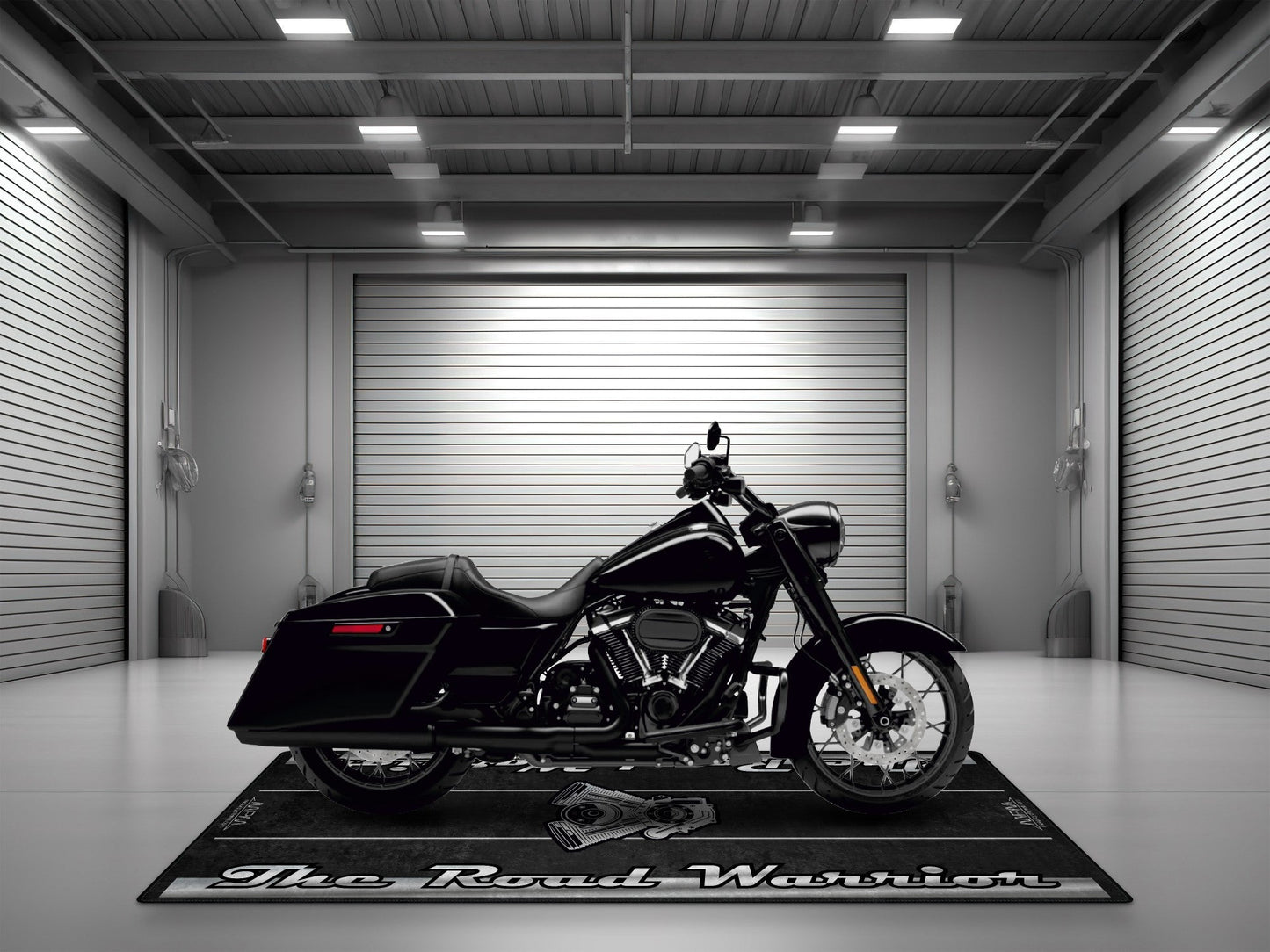 Motorcycle Mat for Touring Motorcycle "The Road Warrior" - MM7344
