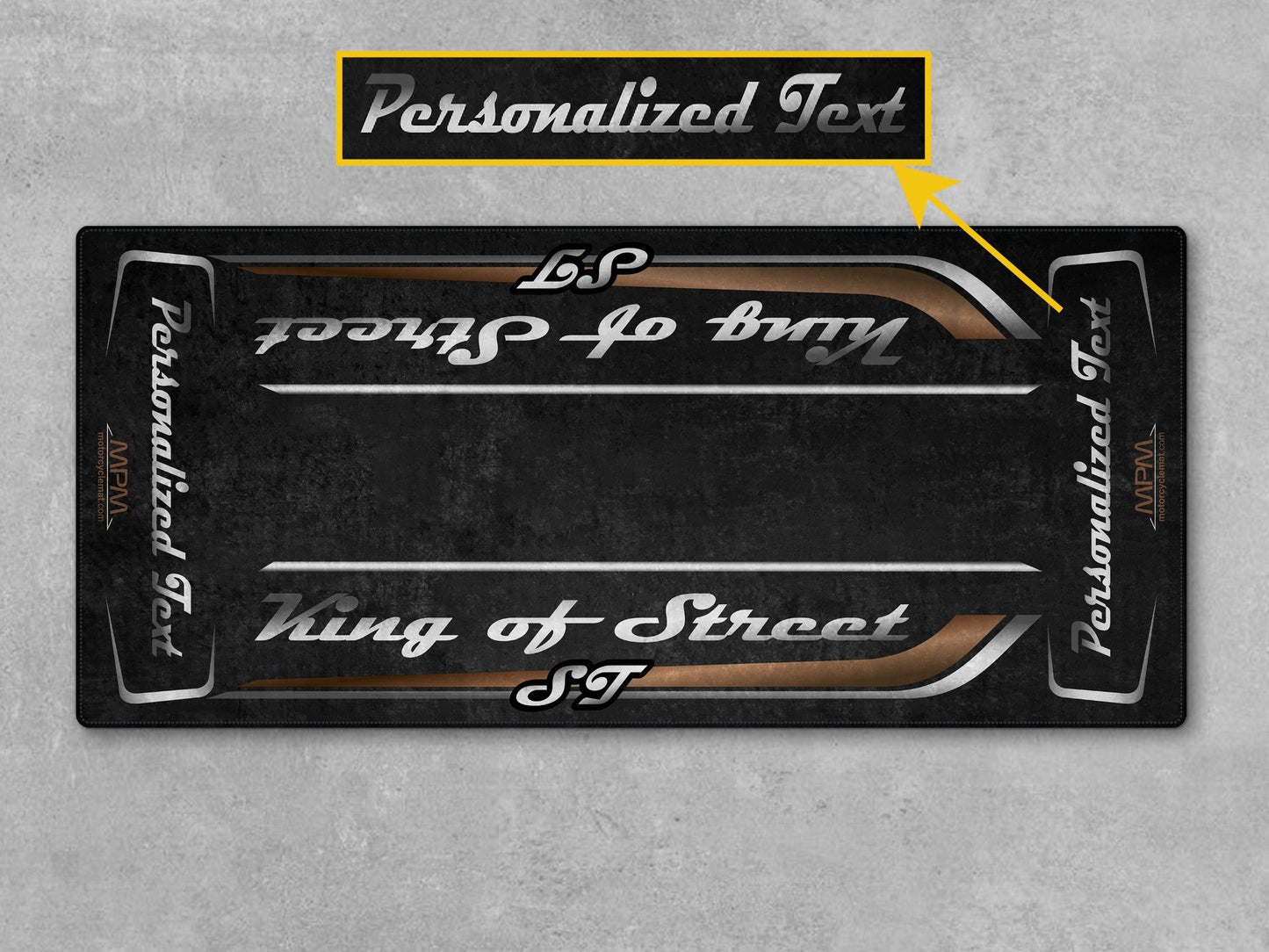 Motorcycle Mat for Cruiser Motorcycle "King of Street ST" - MM7348