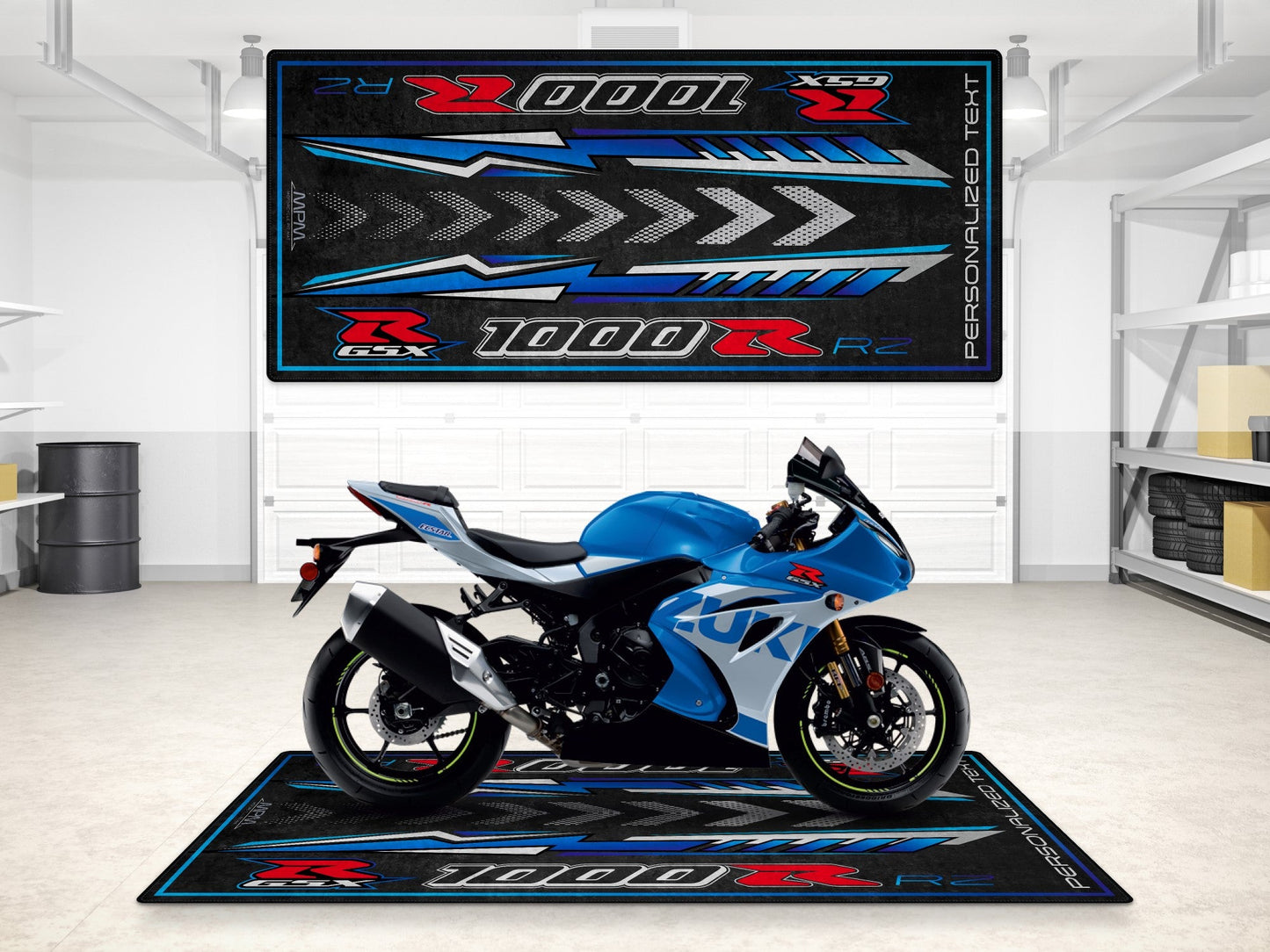 Designed Pit Mat for Suzuki GSX-R1000RZ Motorcycle - MM7354