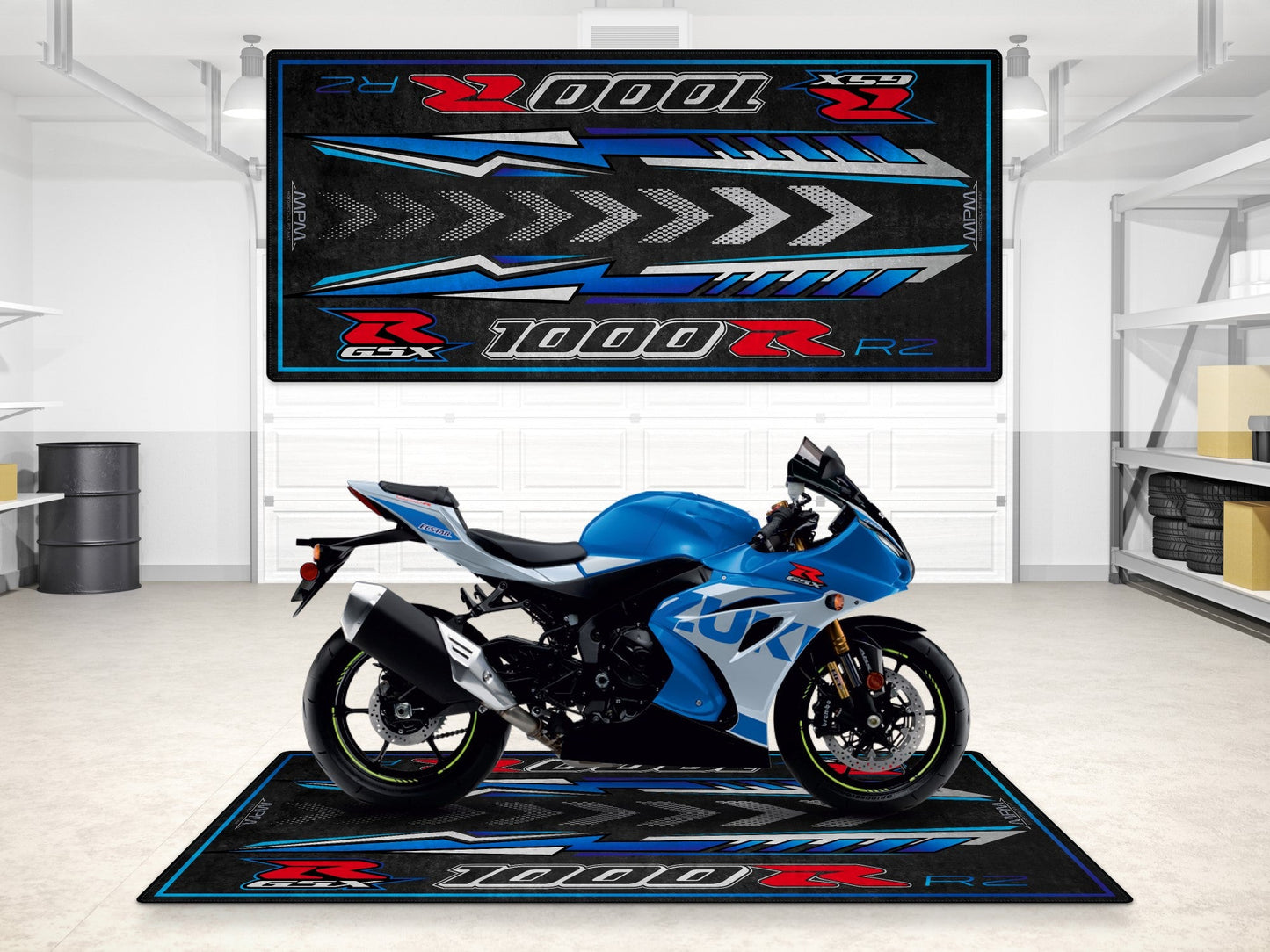 Designed Pit Mat for Suzuki GSX-R1000RZ Motorcycle - MM7354