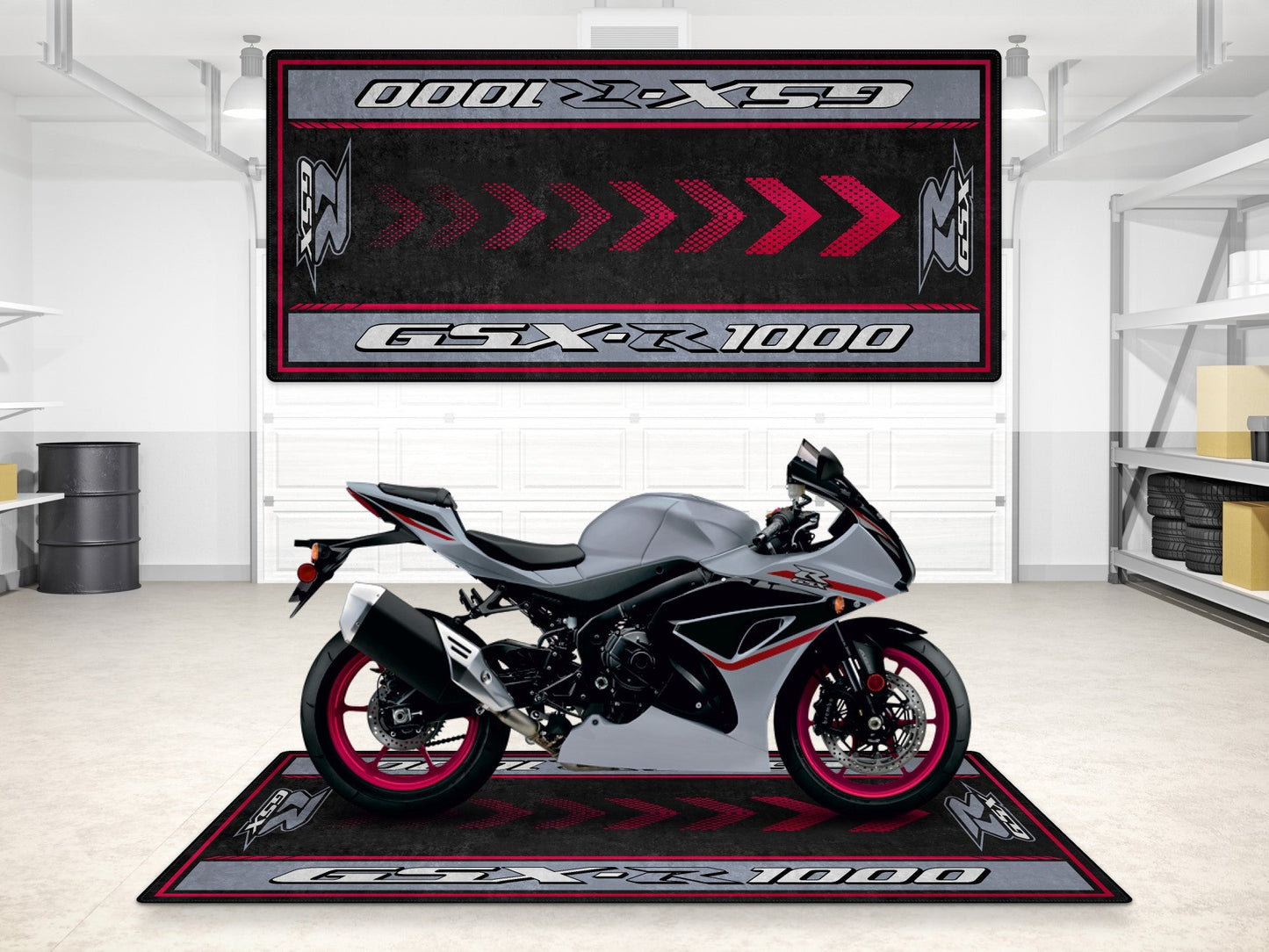 Designed Pit Mat for Suzuki GSX-R1000 Motorcycle - MM7355