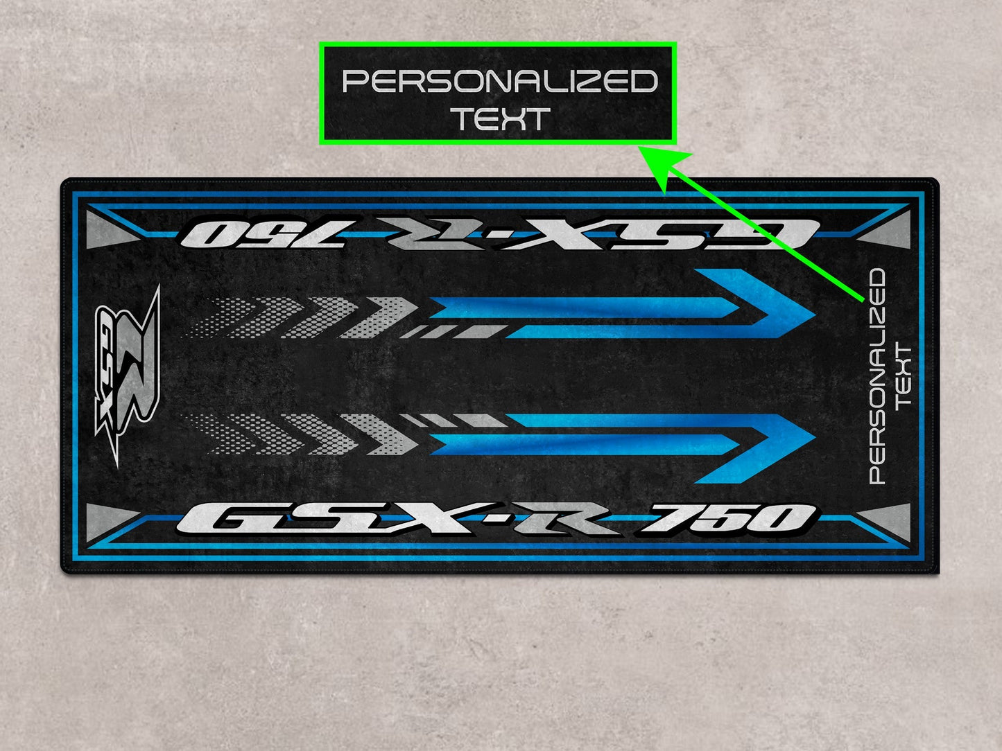 Designed Pit Mat for Suzuki GSX-R750 Motorcycle - MM7356