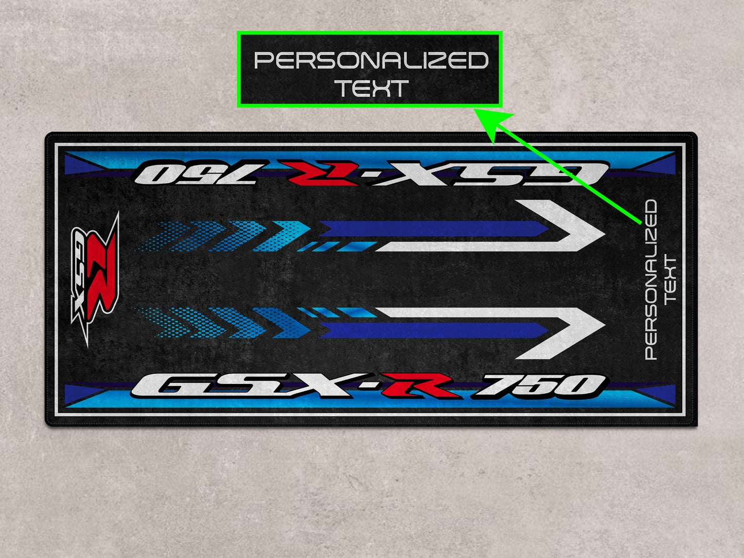Designed Pit Mat for Suzuki GSX-R750 Motorcycle - MM7356