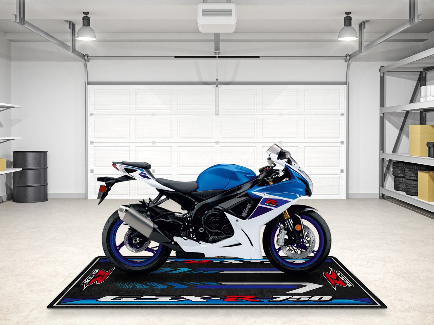 Designed Pit Mat for Suzuki GSX-R750 Motorcycle - MM7356