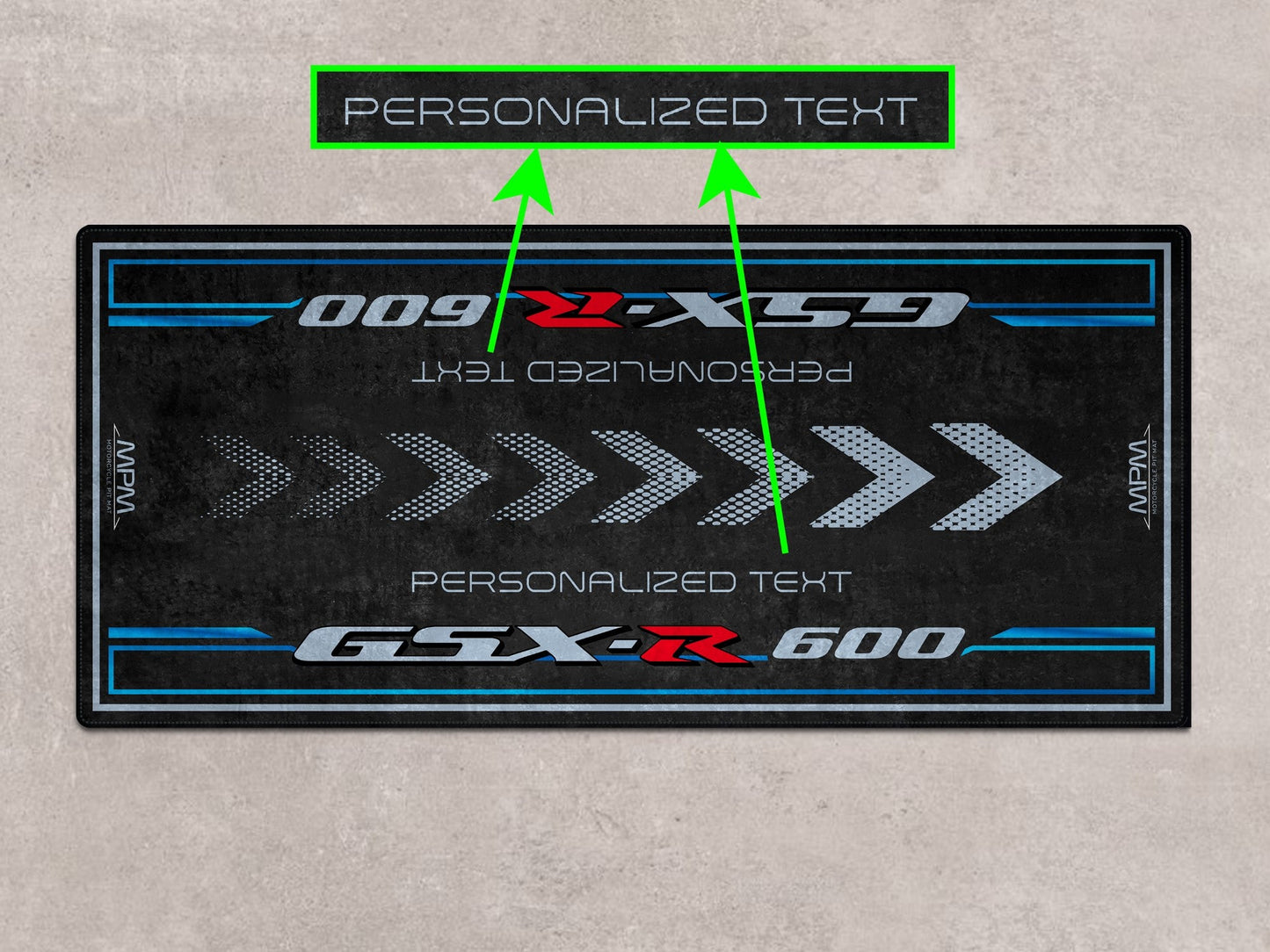 Designed Pit Mat for Suzuki GSX-R600 Motorcycle - MM7358