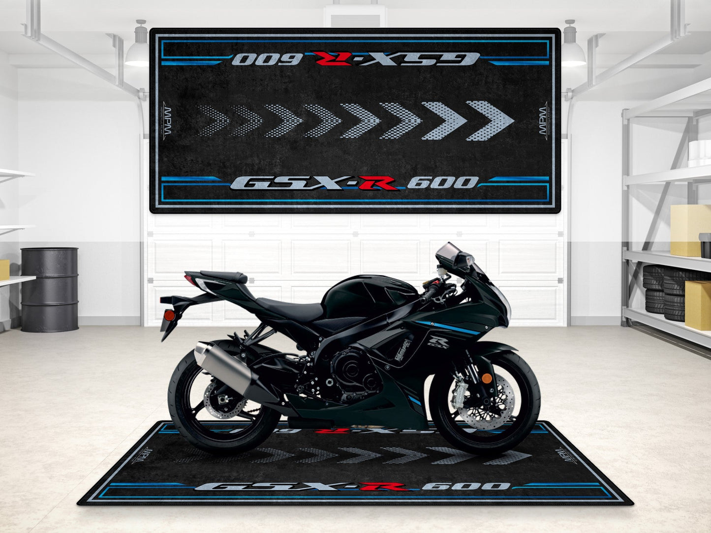 Designed Pit Mat for Suzuki GSX-R600 Motorcycle - MM7358