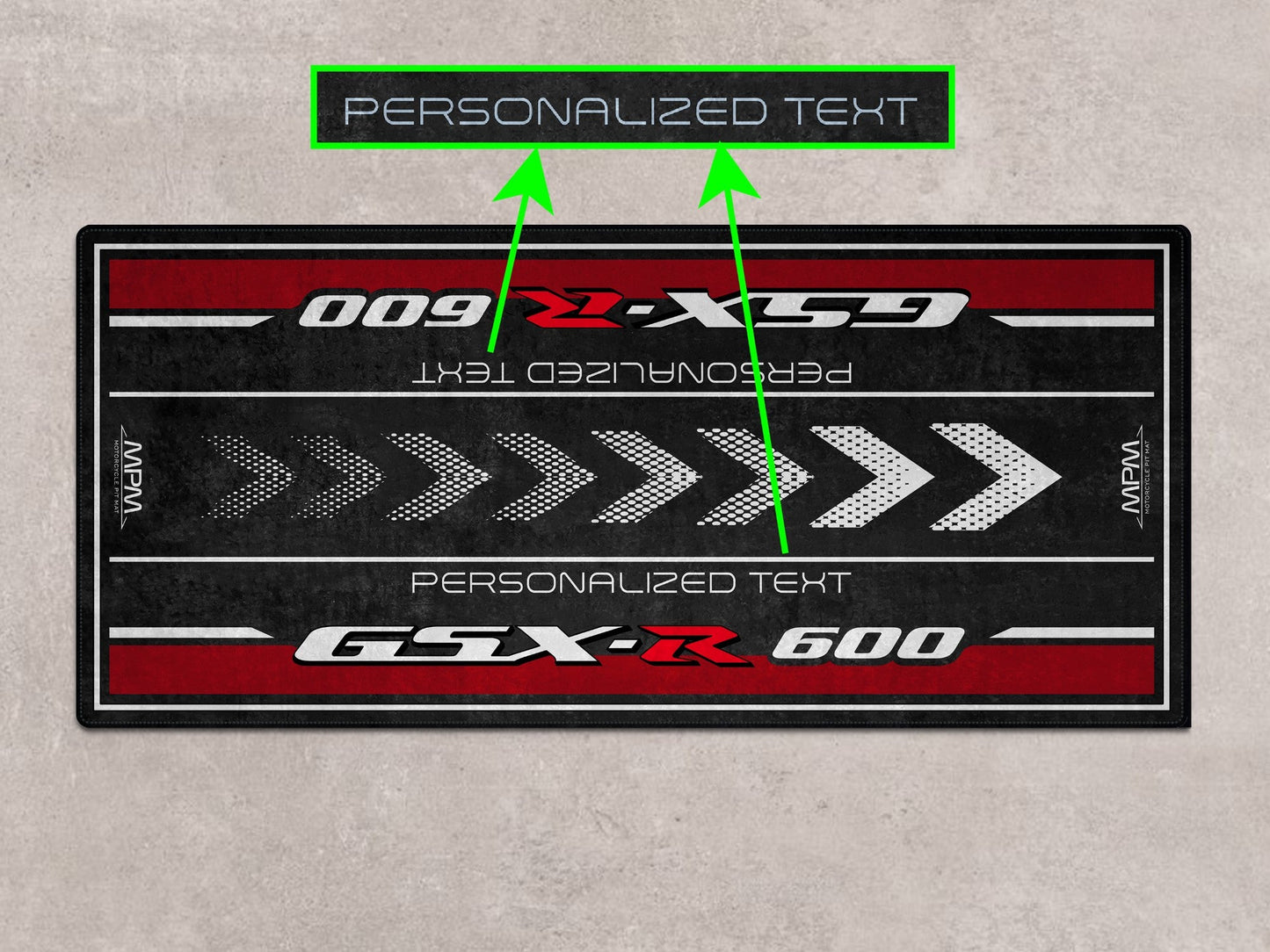 Designed Pit Mat for Suzuki GSX-R600 Motorcycle - MM7358