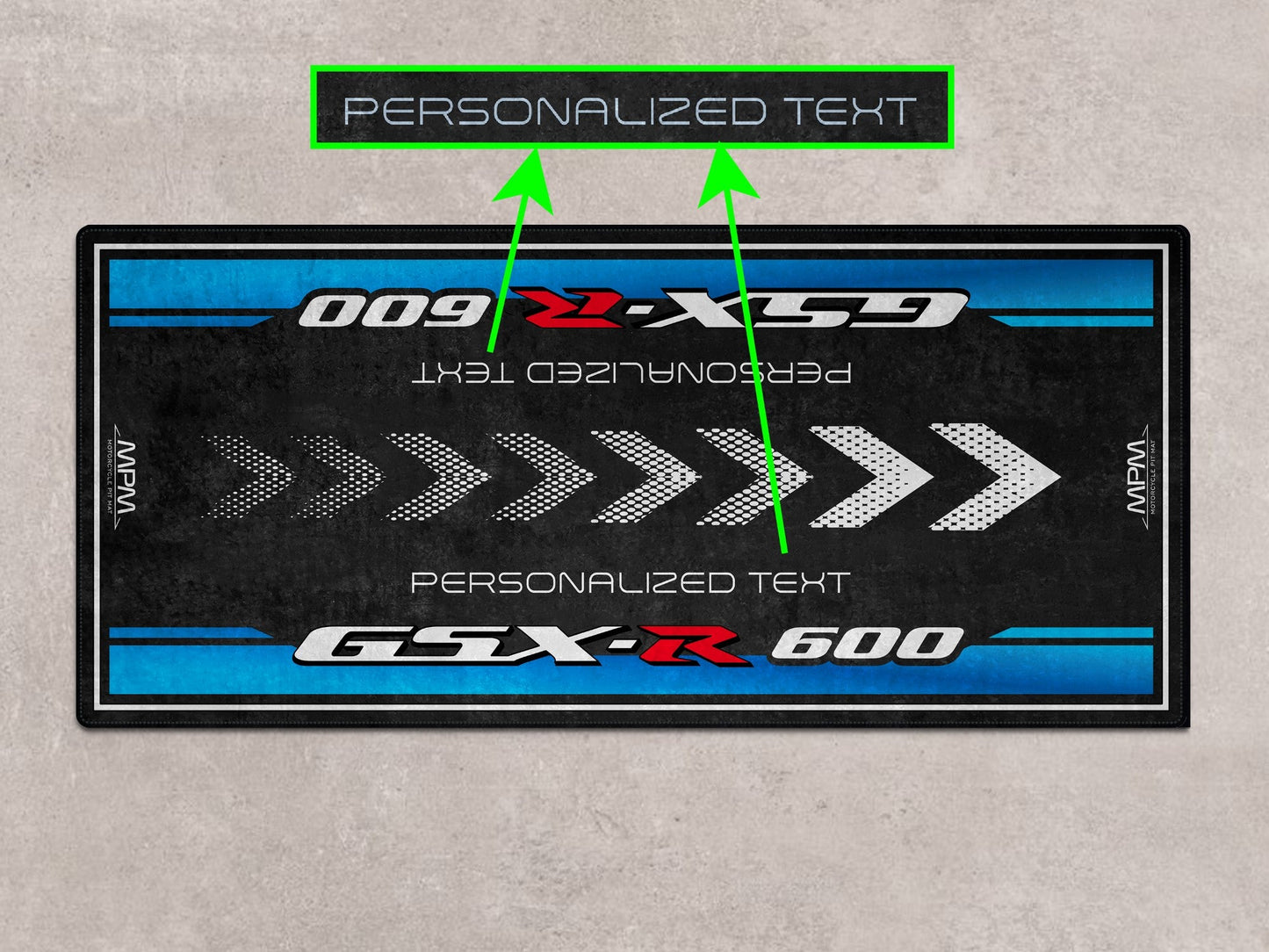 Designed Pit Mat for Suzuki GSX-R600 Motorcycle - MM7358
