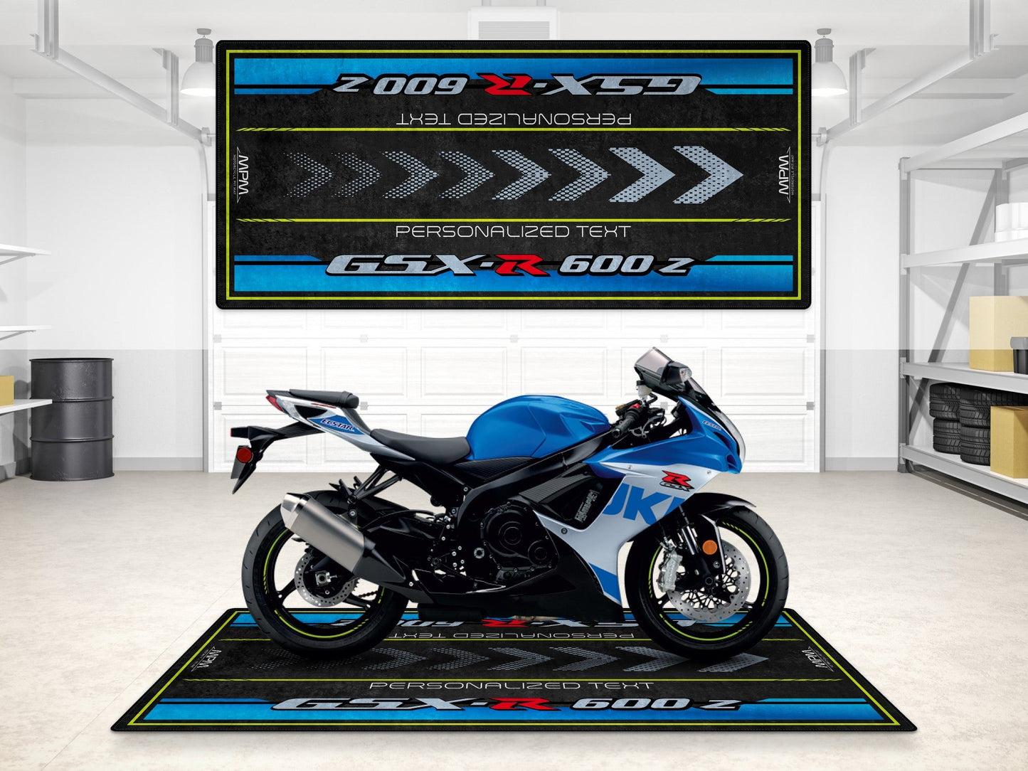 Designed Pit Mat for Suzuki GSX-R600Z Motorcycle - MM7359