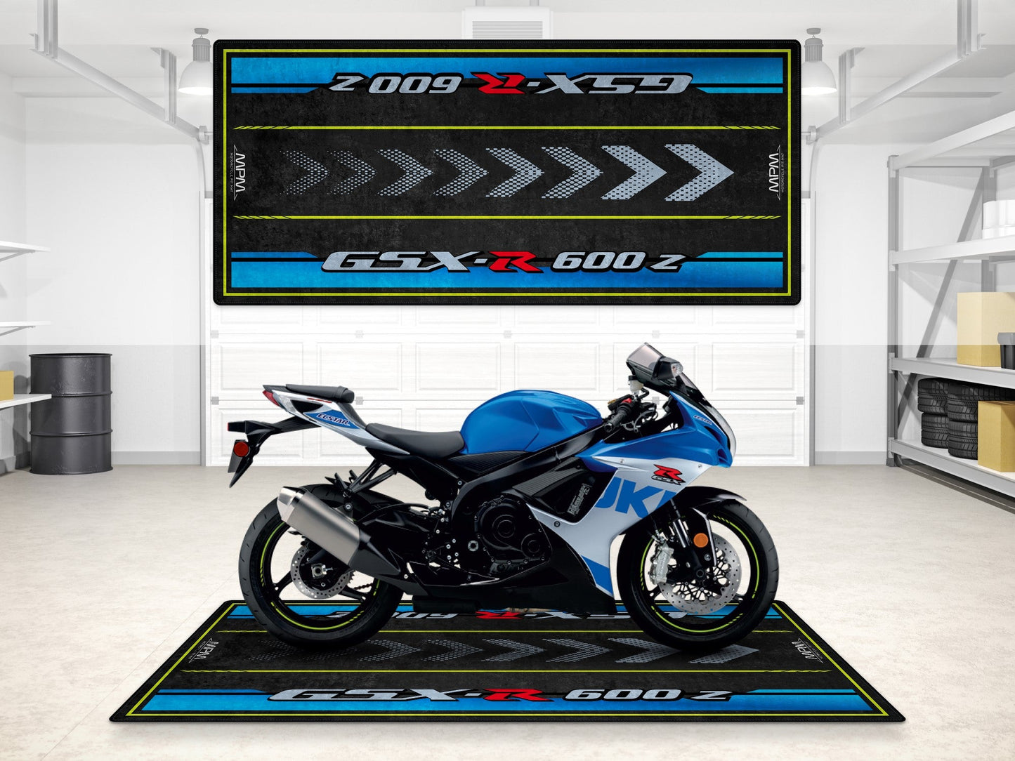 Designed Pit Mat for Suzuki GSX-R600Z Motorcycle - MM7359