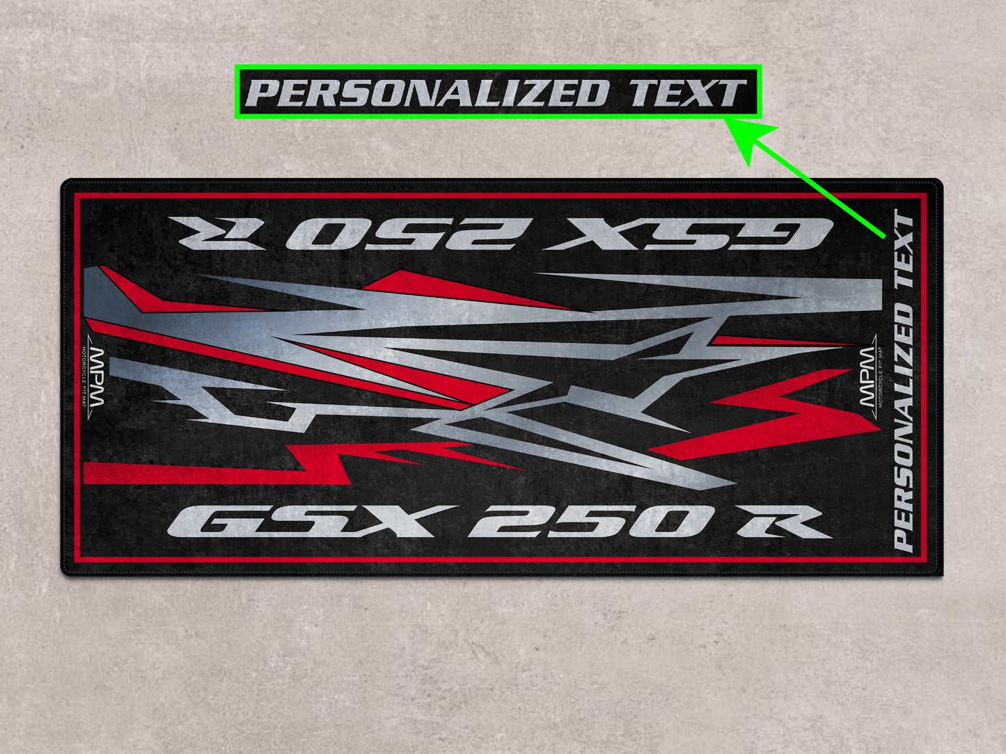 Designed Pit Mat for Suzuki GSX-250R Motorcycle - MM7360