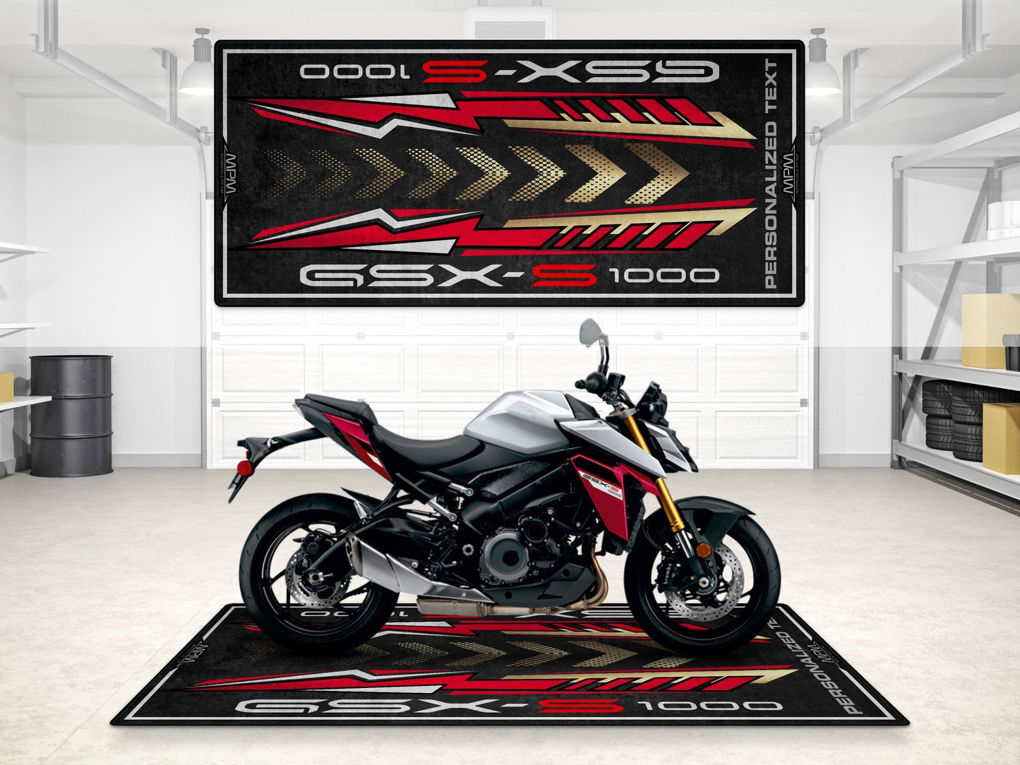 Designed Pit Mat for Suzuki GSX-S1000 Motorcycle - MM7364