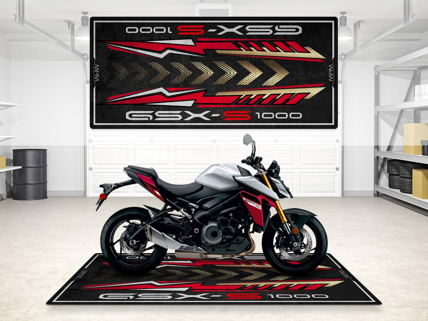 Designed Pit Mat for Suzuki GSX-S1000 Motorcycle - MM7364