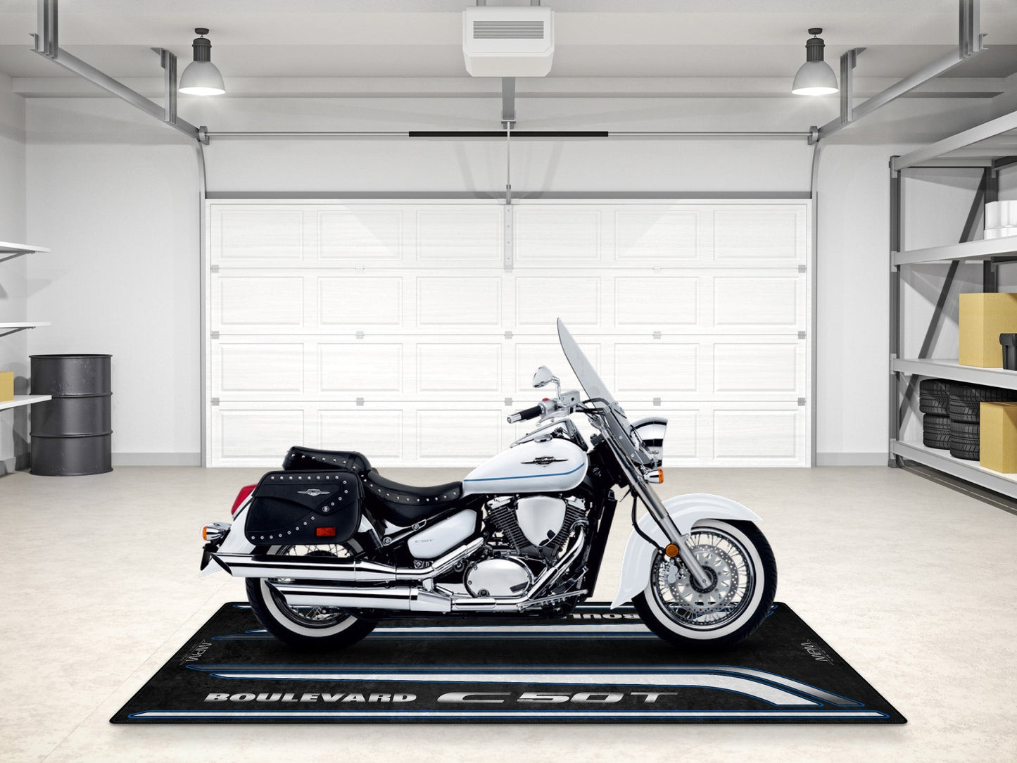 Designed Pit Mat for Suzuki C50T Motorcycle - MM7368