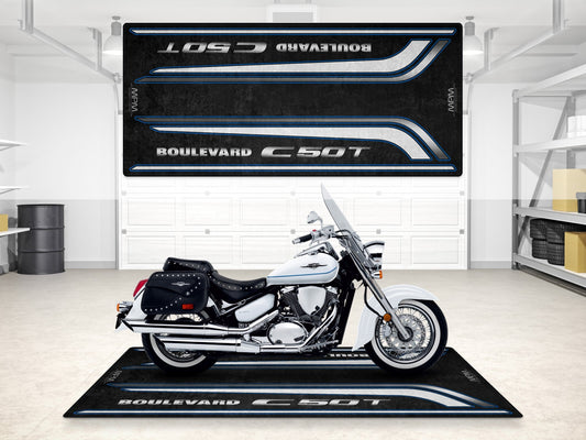 Designed Pit Mat for Suzuki C50T Motorcycle - MM7368