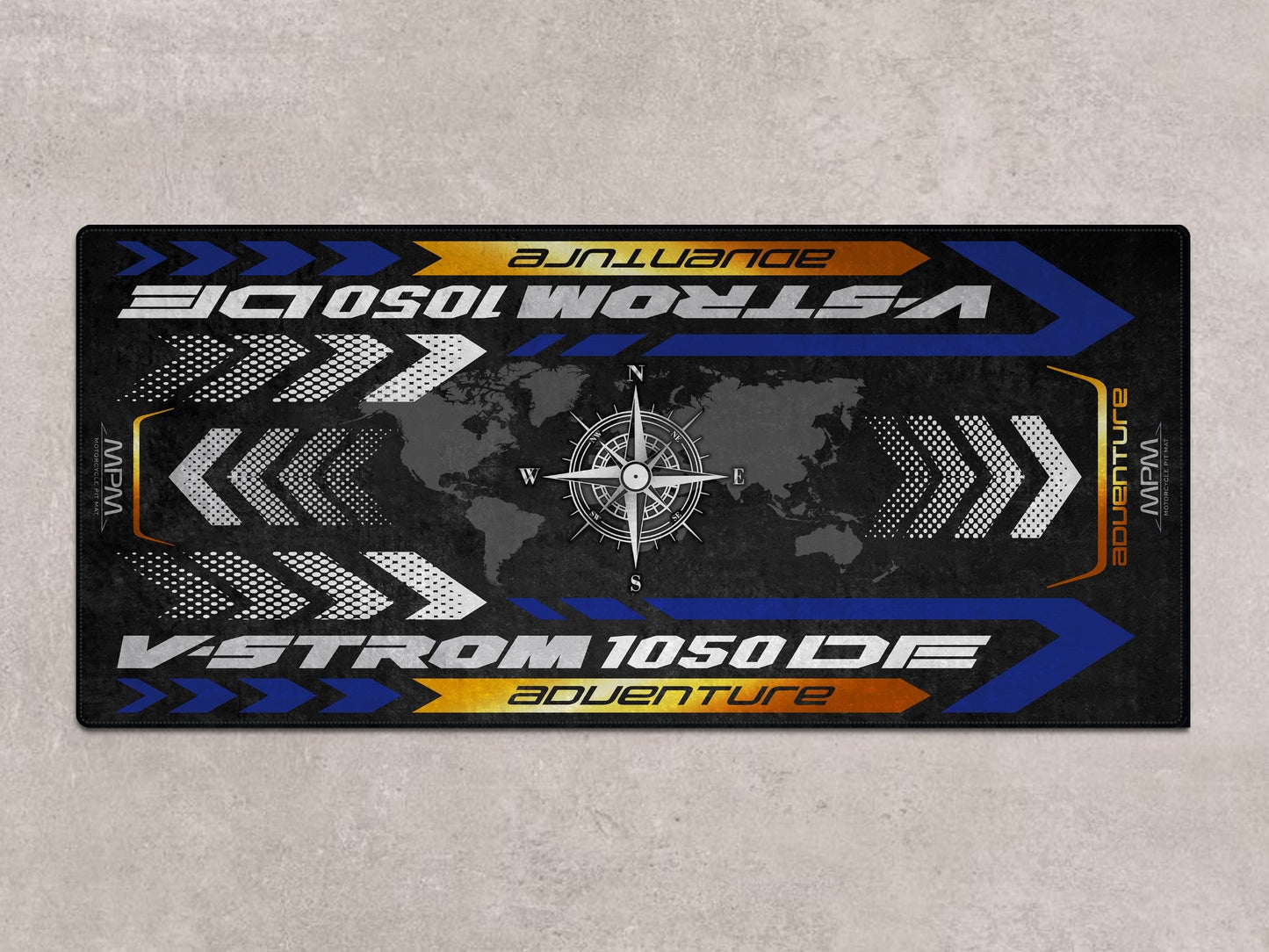 Designed Pit Mat for Suzuki V-STROM 1050DE Adventure Motorcycle - MM7369