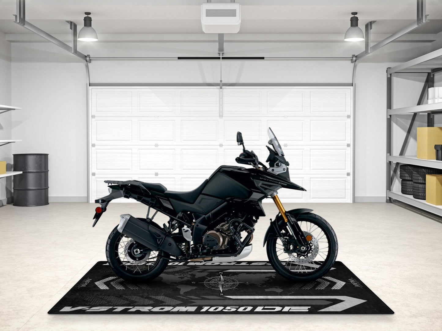 Designed Pit Mat for Suzuki V-STROM 1050DE Motorcycle - MM7370