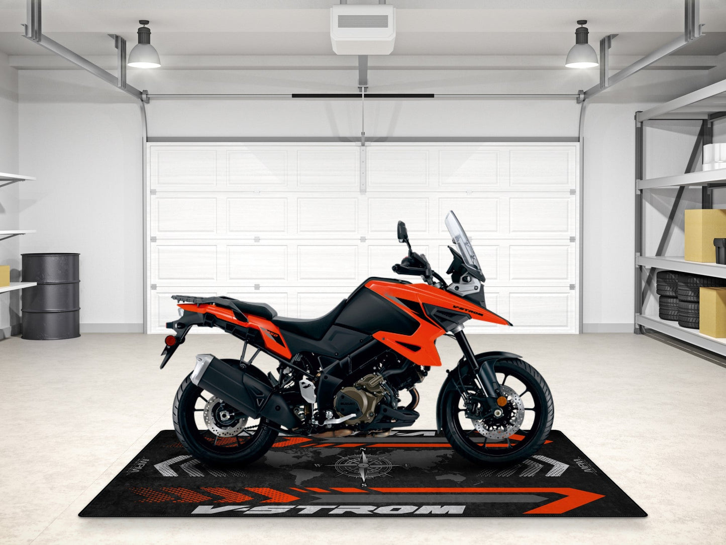 Designed Pit Mat for Suzuki V-STROM 1050 Motorcycle - MM7371