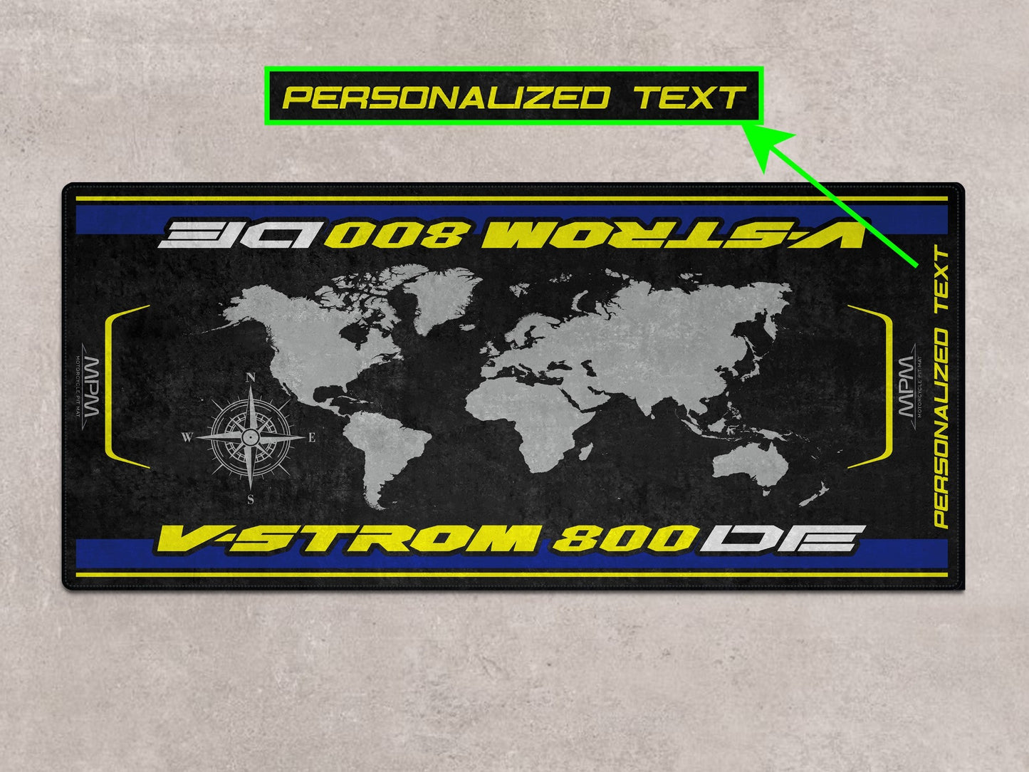 Designed Pit Mat for Suzuki V-STROM 800DE Motorcycle - MM7373