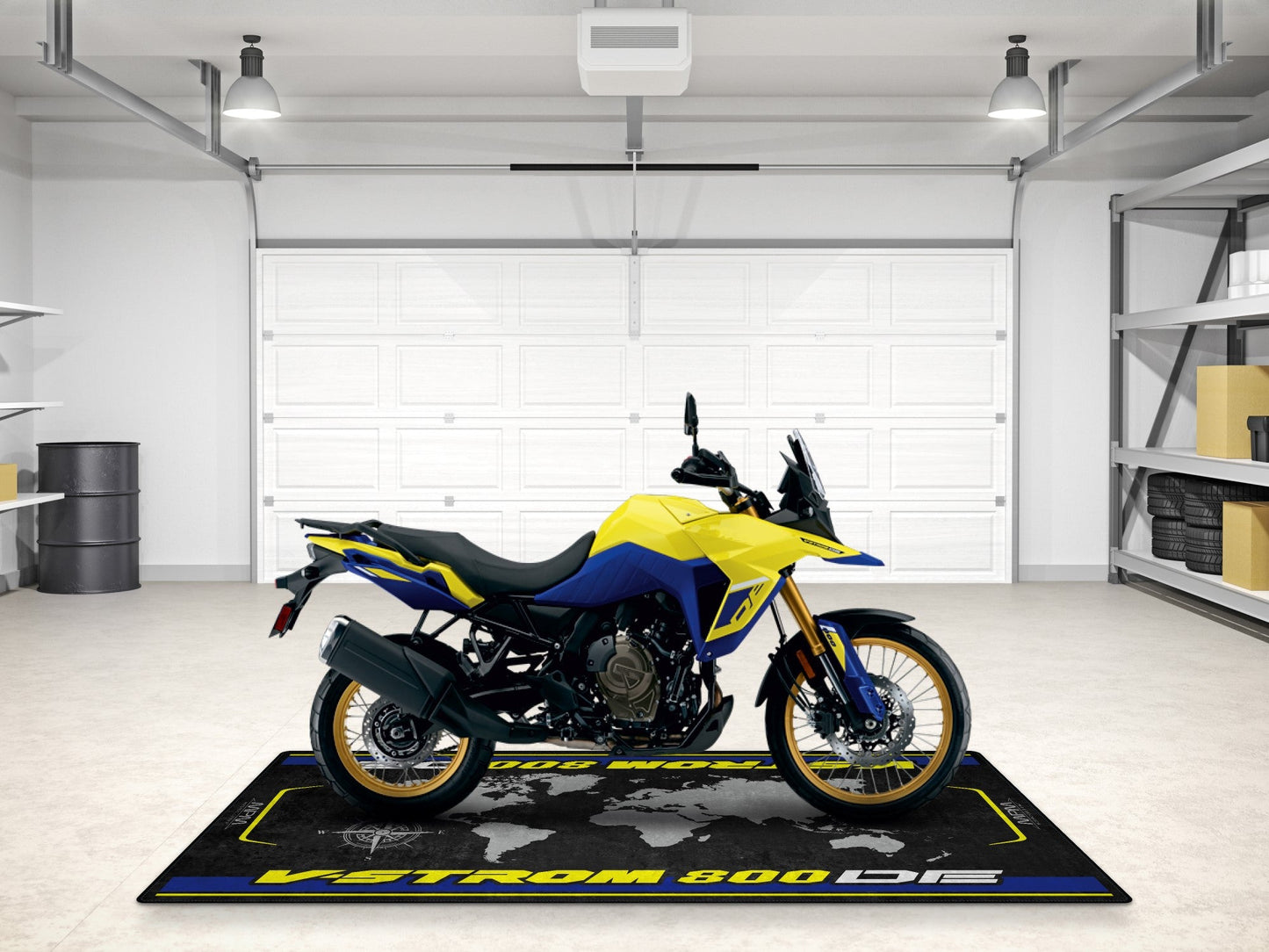 Designed Pit Mat for Suzuki V-STROM 800DE Motorcycle - MM7373