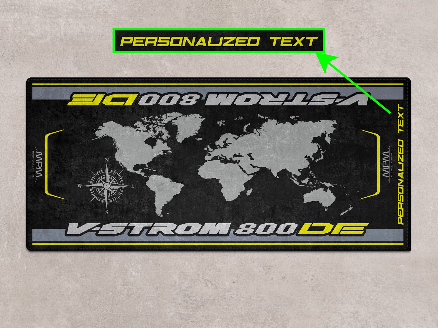 Designed Pit Mat for Suzuki V-STROM 800DE Motorcycle - MM7373