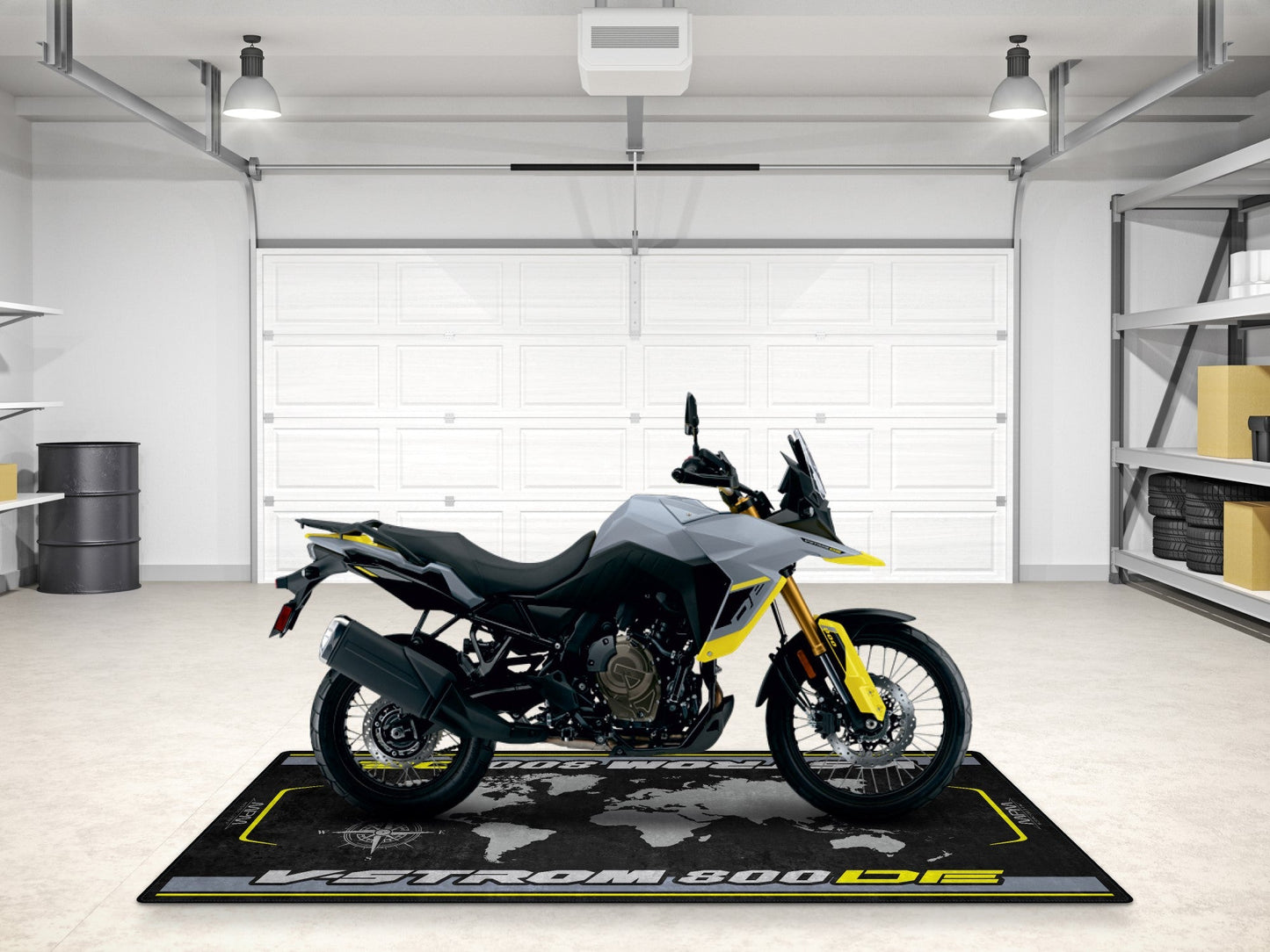 Designed Pit Mat for Suzuki V-STROM 800DE Motorcycle - MM7373