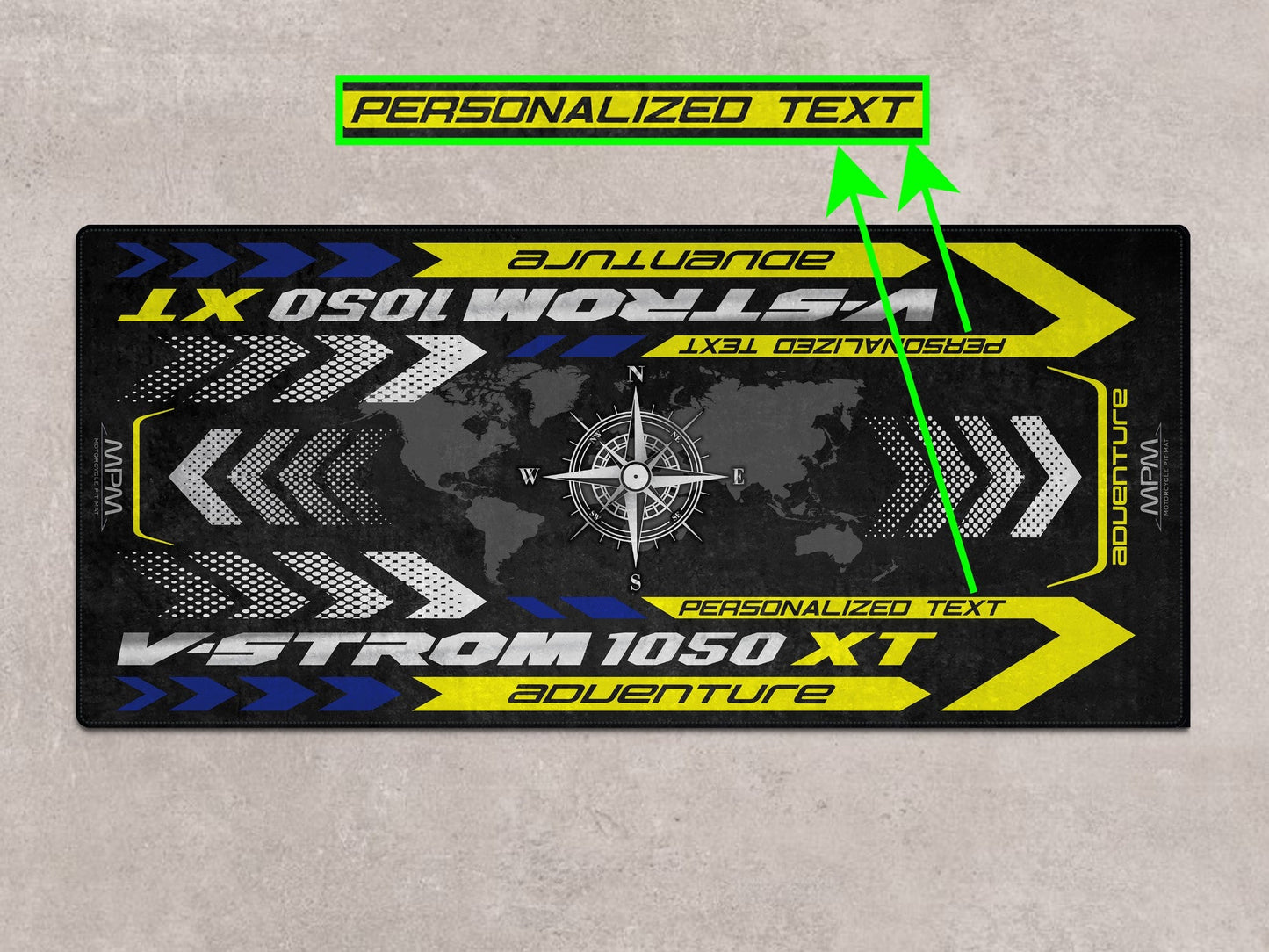 Designed Pit Mat for Suzuki V-STROM 1050XT Adventure Motorcycle - MM7376