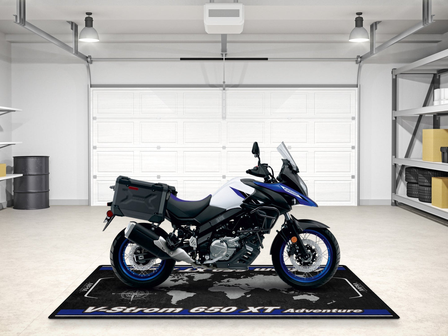 Designed Pit Mat for Suzuki V-STROM 650XT Adventure Motorcycle - MM7378
