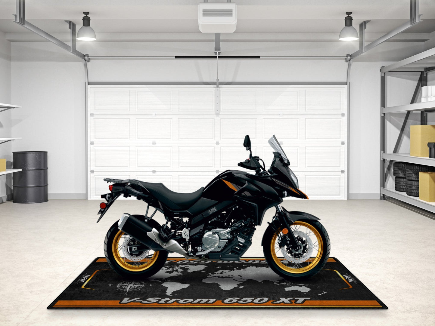 Designed Pit Mat for Suzuki V-STROM 650XT Motorcycle - MM7379