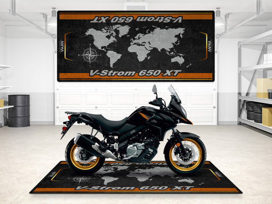 Designed Pit Mat for Suzuki V-STROM 650XT Motorcycle - MM7379