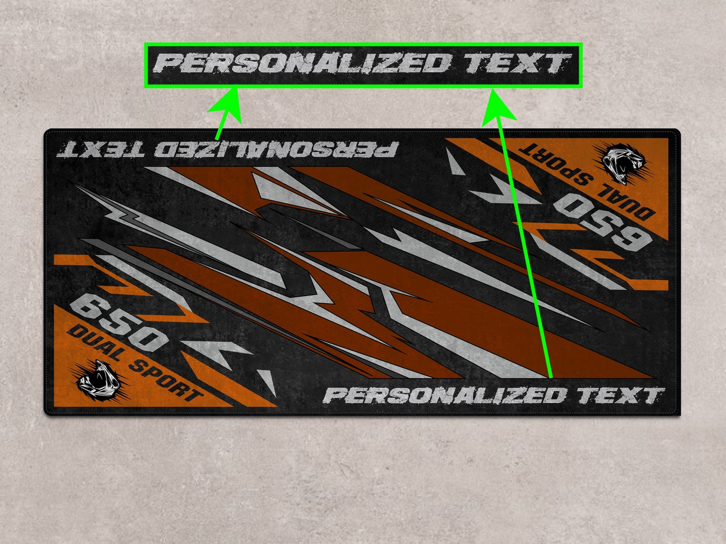 Designed Pit Mat for Suzuki DR650S Motorcycle - MM7381