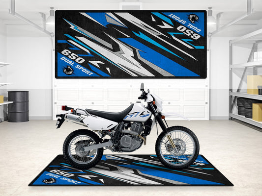 Designed Pit Mat for Suzuki DR650S Motorcycle - MM7381