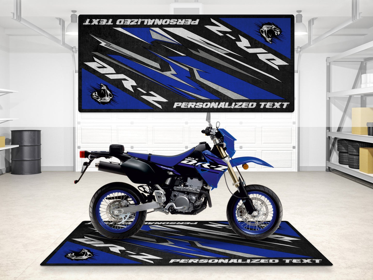 Designed Pit Mat for Suzuki DR-Z Motorcycle - MM7382