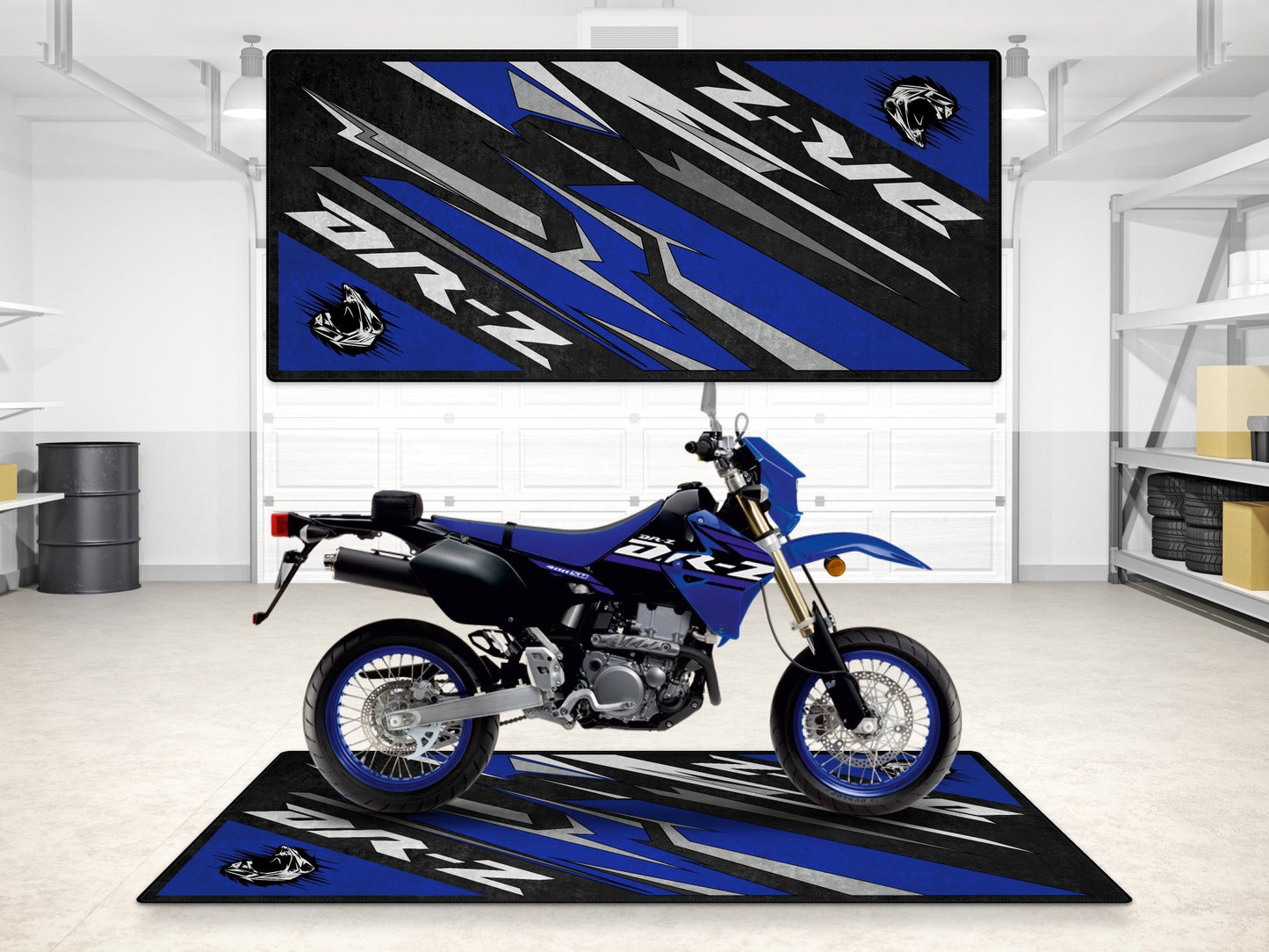 Designed Pit Mat for Suzuki DR-Z Motorcycle - MM7382