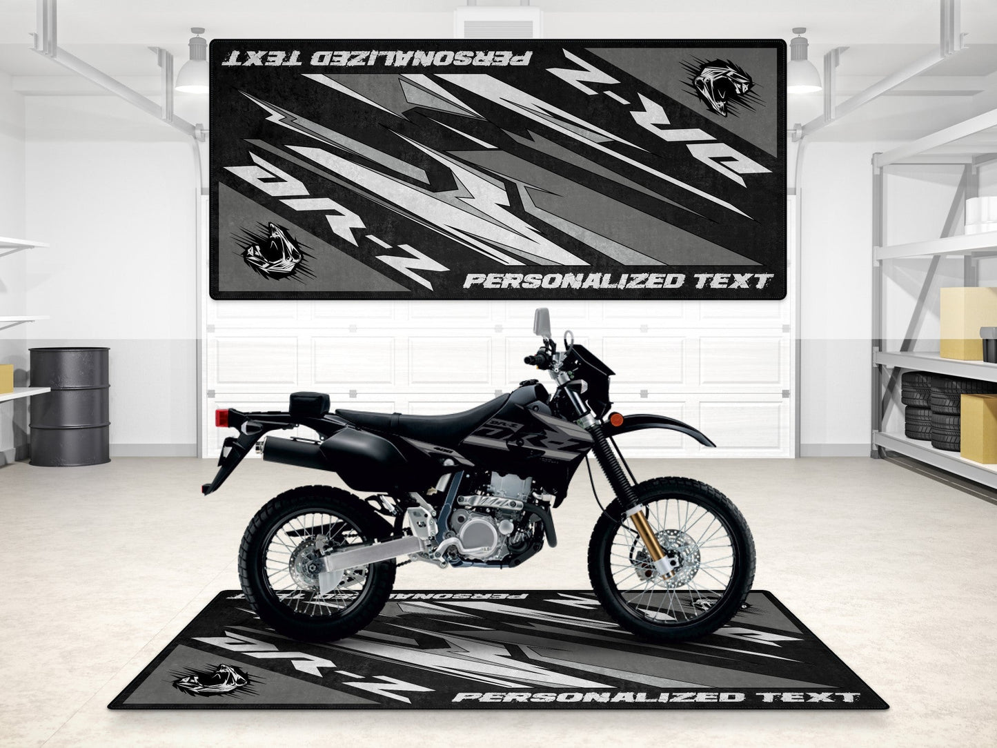 Designed Pit Mat for Suzuki DR-Z Motorcycle - MM7382