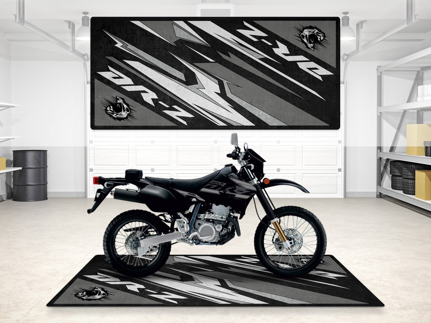 Designed Pit Mat for Suzuki DR-Z Motorcycle - MM7382