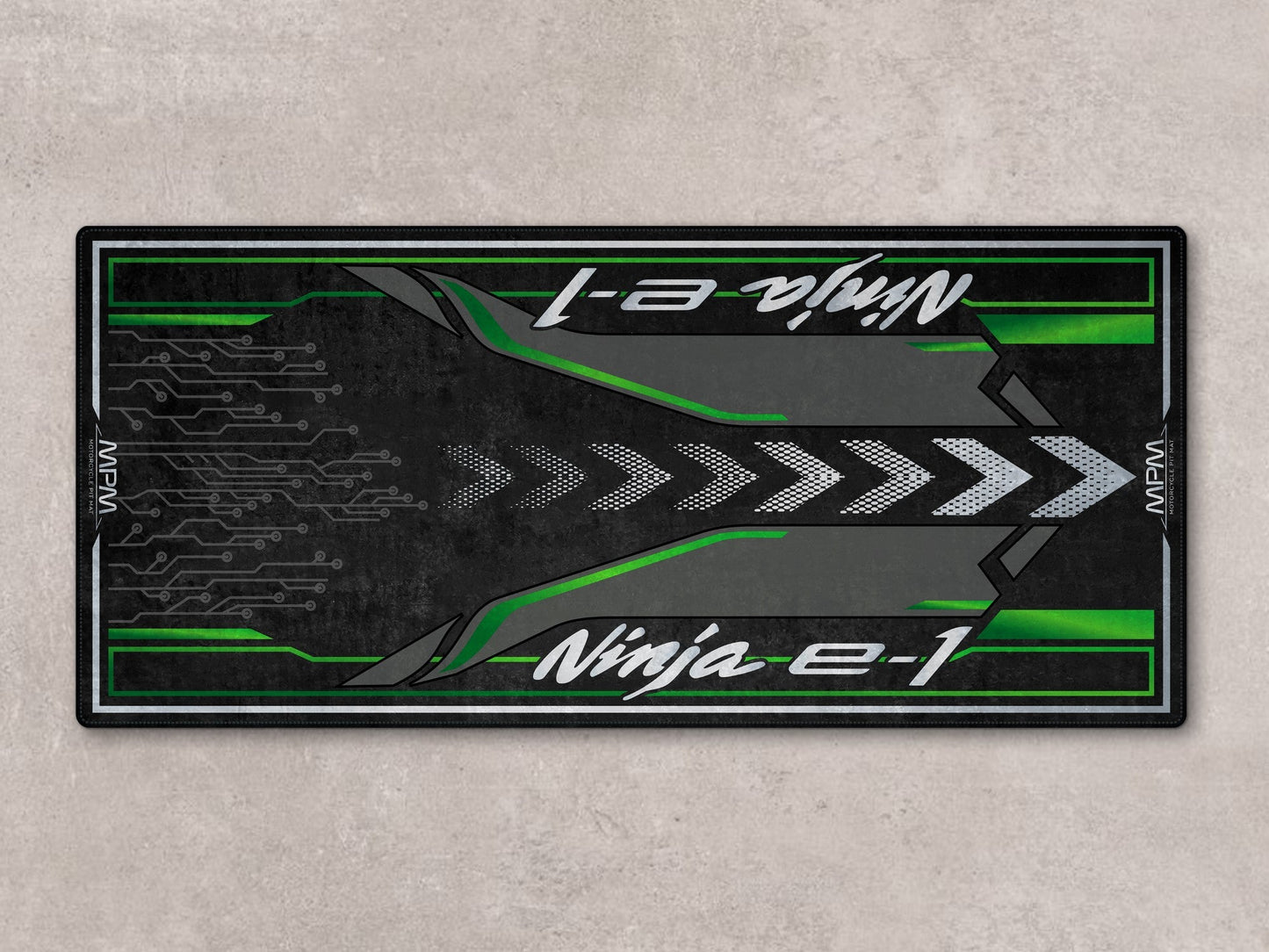 Designed Pit Mat for Kawasaki Ninja e-1 Motorcycle - MM7385