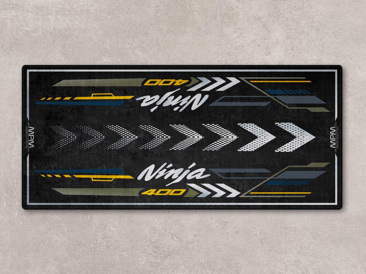 Designed Pit Mat for Kawasaki Ninja 400 Motorcycle - MM7386