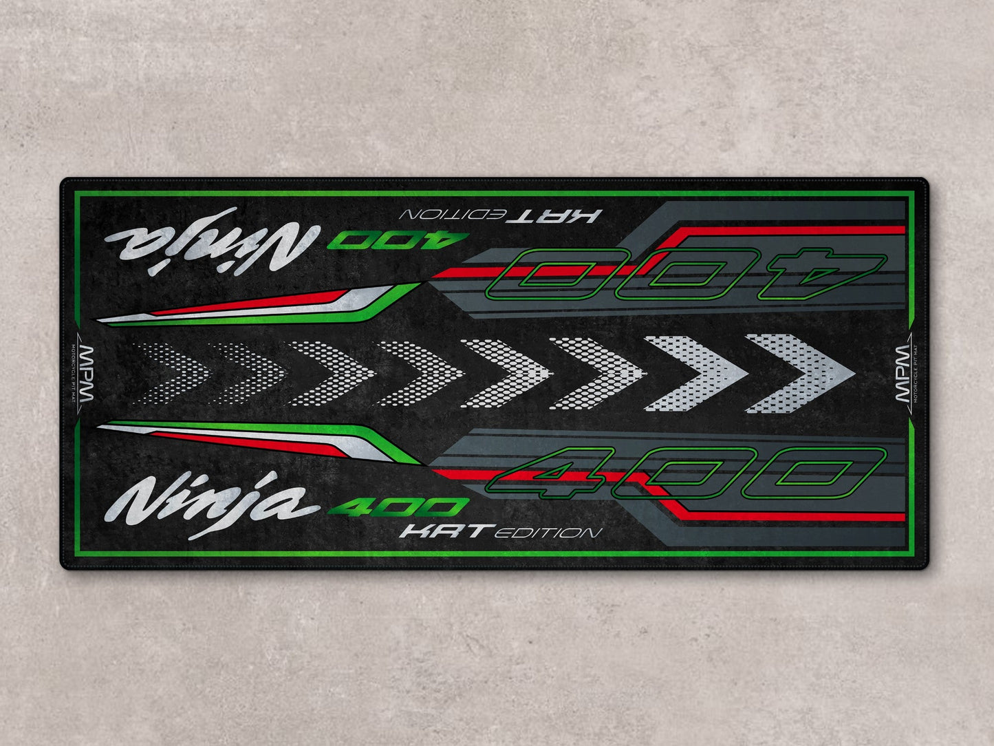 Designed Pit Mat for Kawasaki Ninja 400 KRT Edition Motorcycle - MM7387