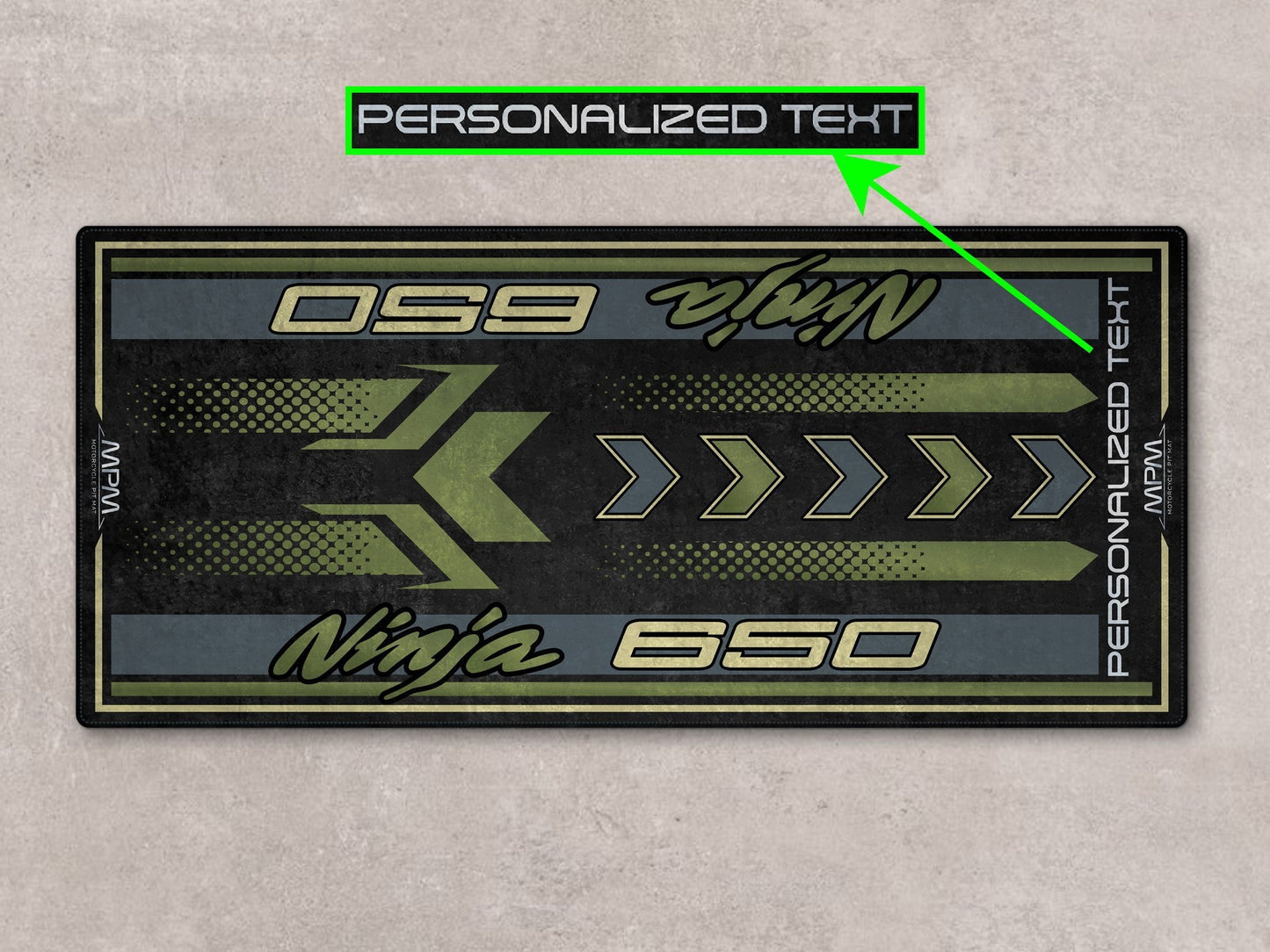 Designed Pit Mat for Kawasaki Ninja 650 Motorcycle - MM7388