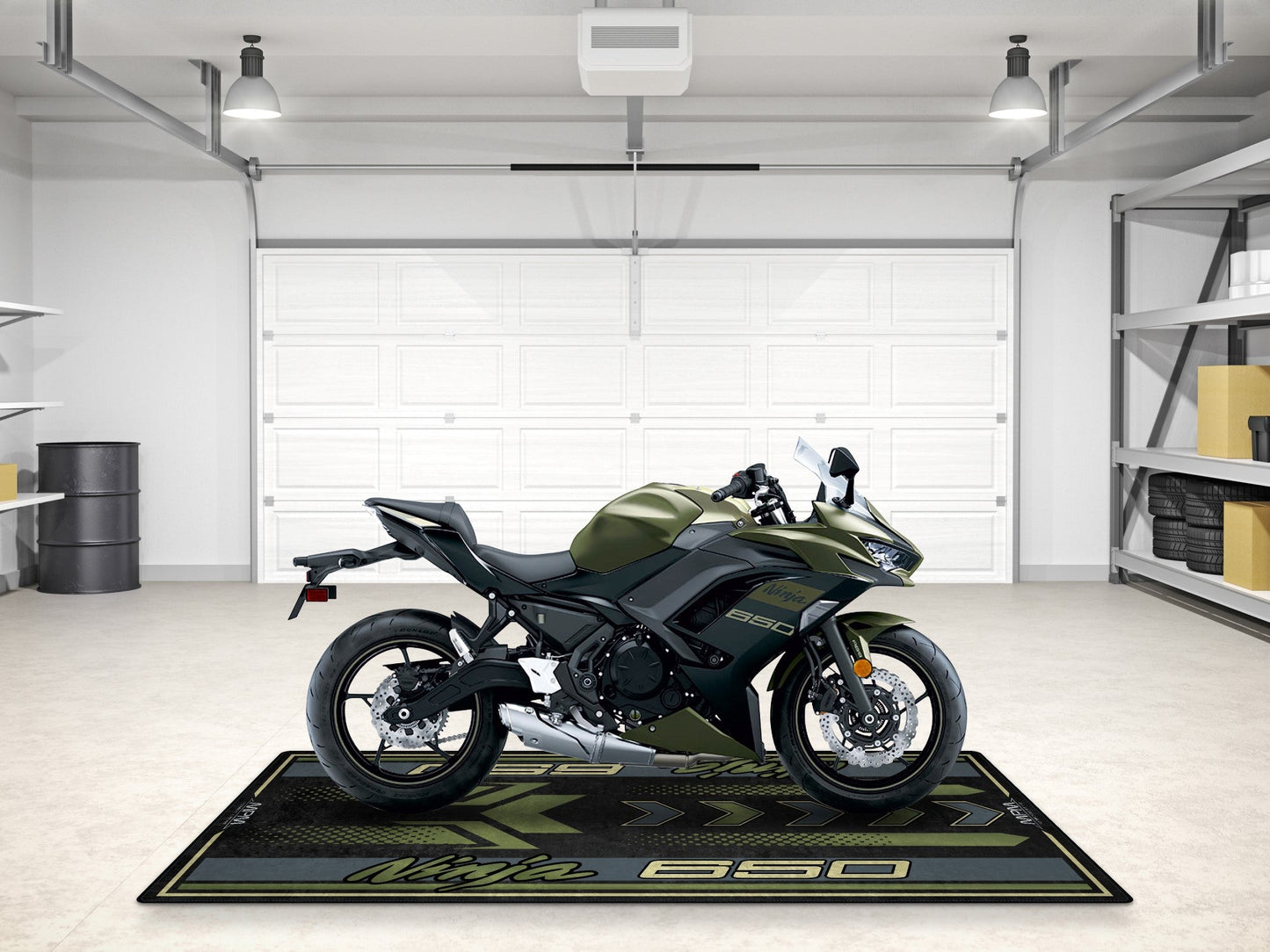 Designed Pit Mat for Kawasaki Ninja 650 Motorcycle - MM7388